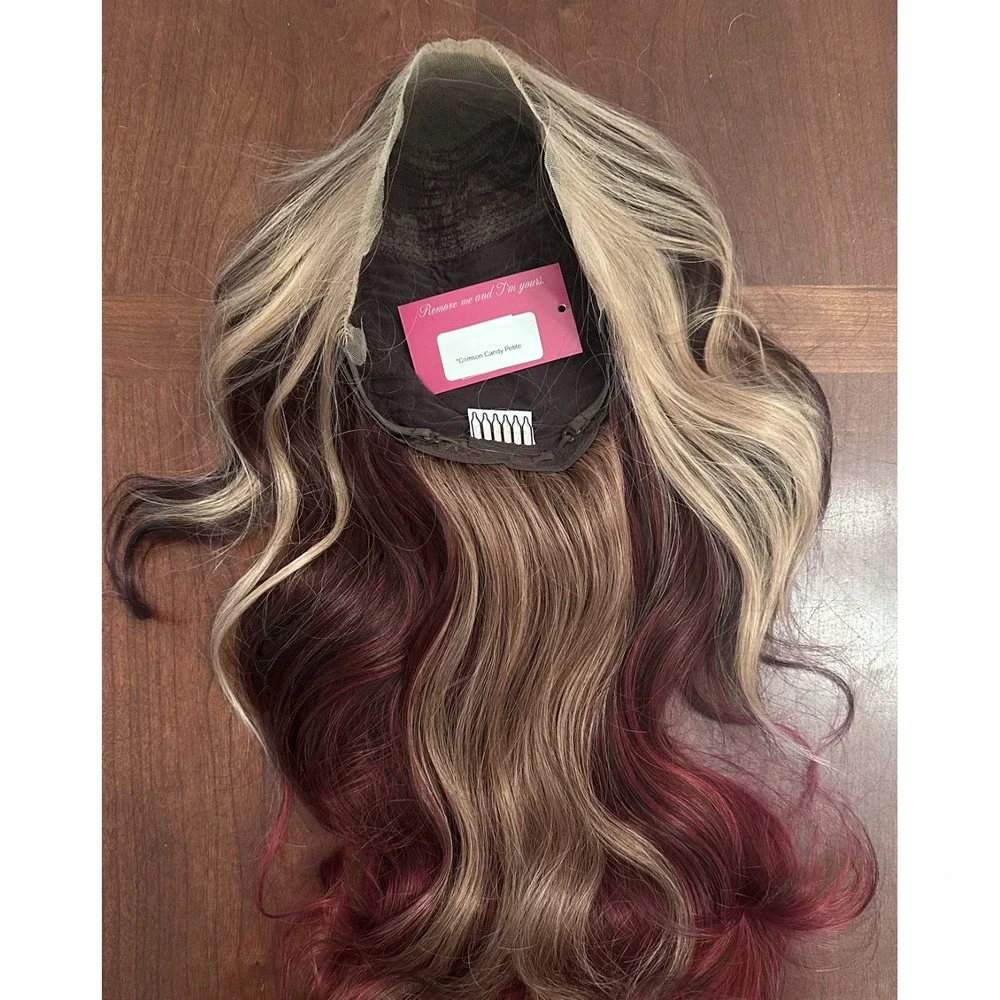 CSC - Crimson Candy Petite - Chelsey Smith Crowns Halloween Wig Brunette Red